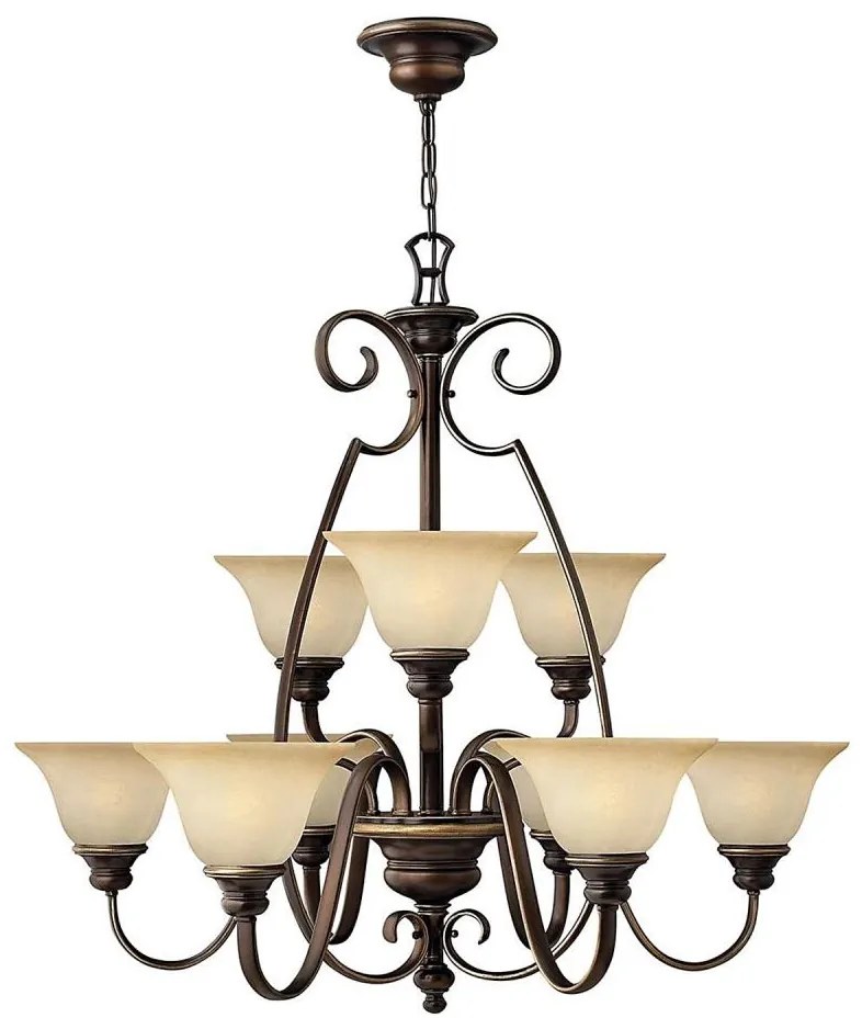 Hinkley HK-CELLO9 - Csillár láncon CELLO 9xE27/60W/230V