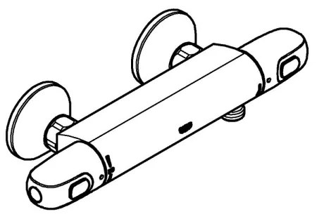 GROHE 34550000 - GROHTHERM 1000 DN 15 termosztátos zuhanycsaptelep, króm