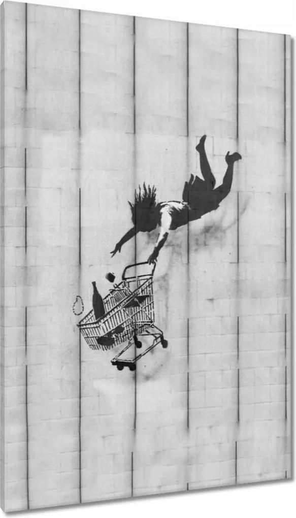 Festmények 80x120 Banksy kosár