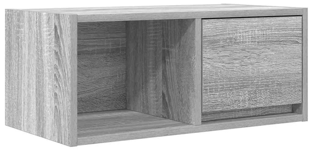 szürke sonoma színű szerelt fa TV-szekrény 60x31x25,5 cm