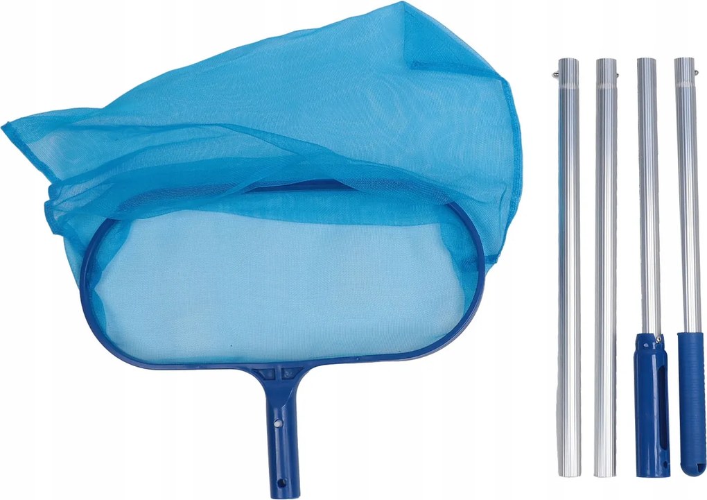 Medence Tisztító Háló Horgászbot Szett 120CM