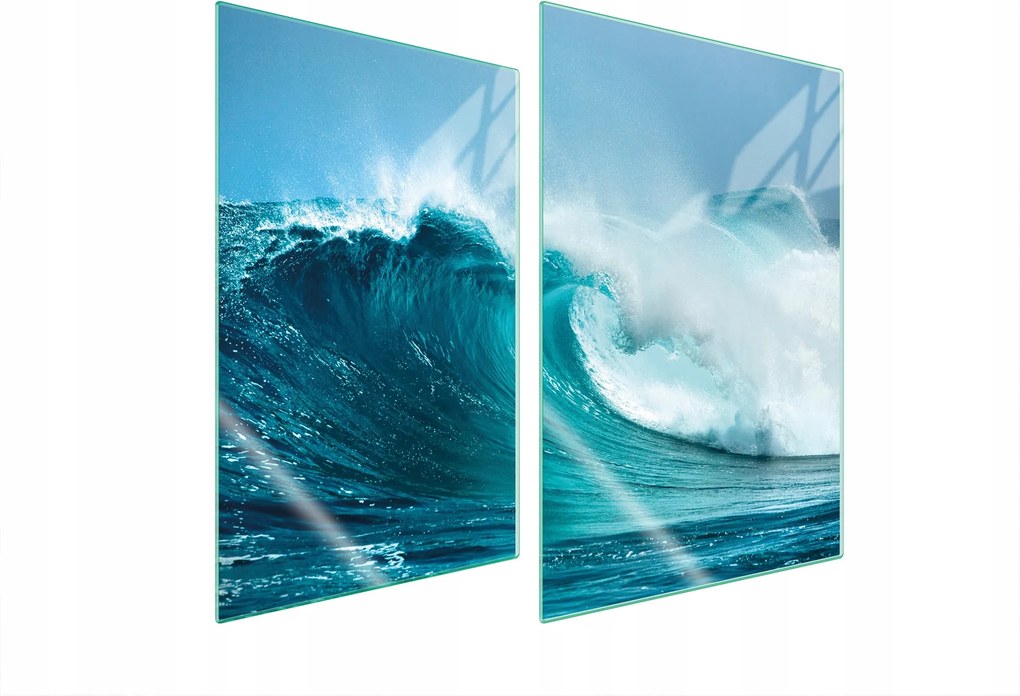 Üveg Konyhai Védőlap 2x35x52 Hullám Edzett Üveg