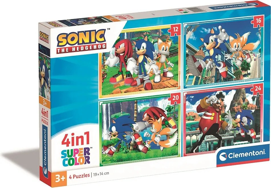 Sonic a sündisznó Save the Day 4 az 1-ben puzzle Clementoni