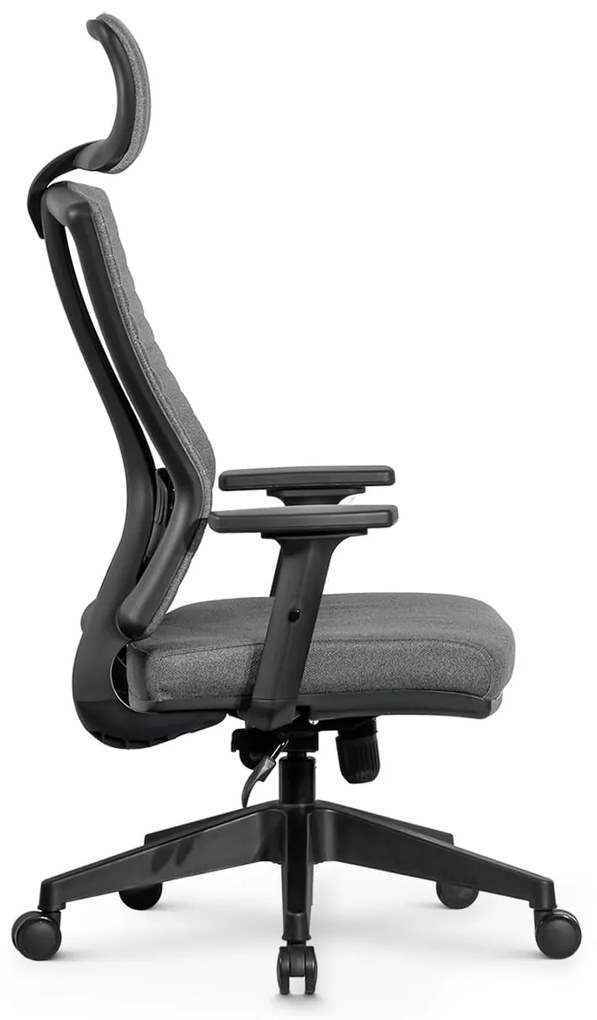 Ello ergonomikus szövet irodai forgószék deréktámasszal, fejtámasszal