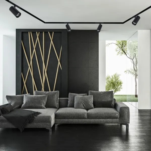 LED Spotlámpa sínrendszerhez MAGNETIC TRACK LED/10W/48V 3000K fekete