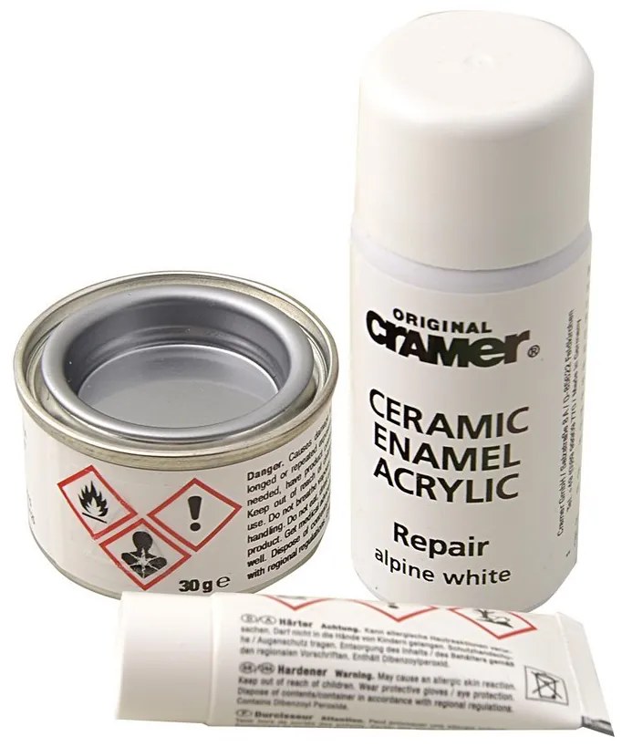 Sapho, REPAIR KIT javítókészlet - kerámia, zománc és akril, fehér, CA-16080