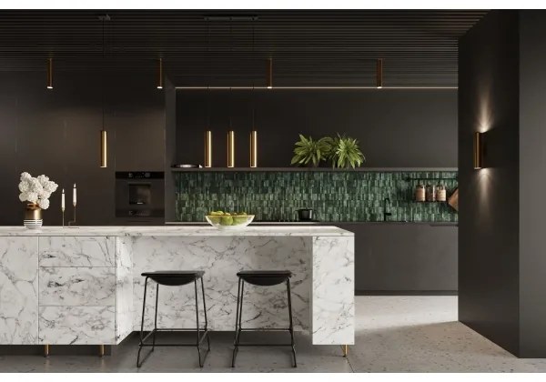 Sollux SL.1202 - Fali lámpa LAGOS 2xGU10/10W/230V arany