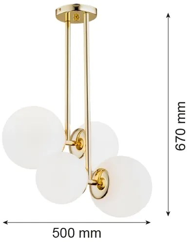 Argon 1743 - Csillár rúdon MORITZ 4xE27/15W/230V
