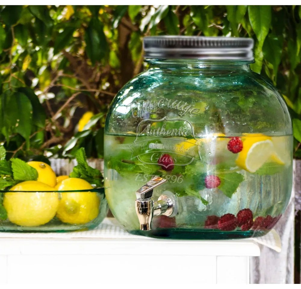 Authentic limonádé adagoló újrahasznosított üvegből, 6 l - Ego Dekor