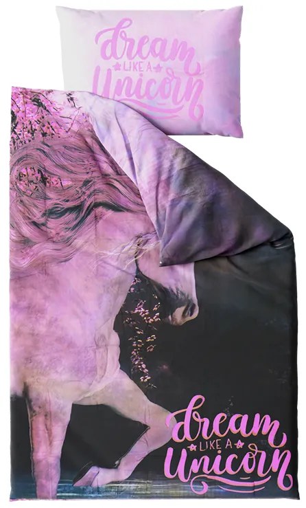 Gyerek ágynemű MAGIC HORSE színes Ágyneműhuzat mérete: 50 x 75 cm | 140 x 200 cm