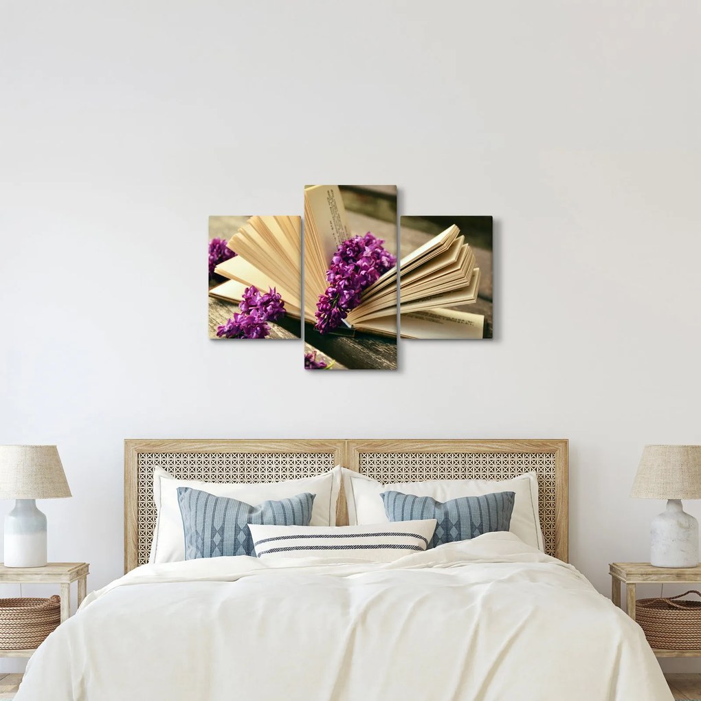 Kép egy levendula könyvről (90x60 cm)