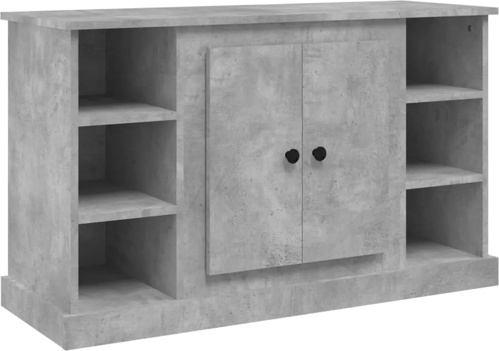 vidaXL betonszürke szerelt fa tálalószekrény 100x35,5x60 cm