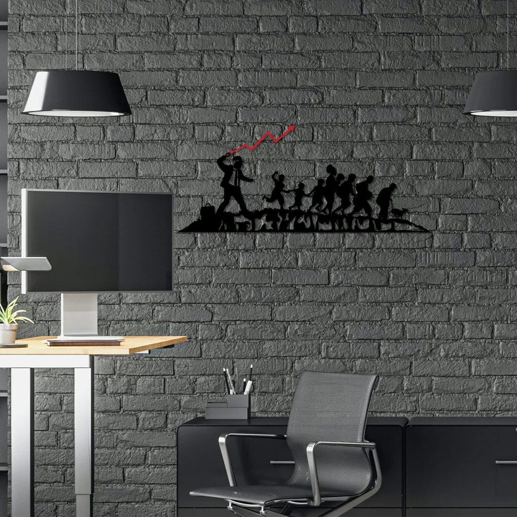 Banksy fém fali dekoráció, 30×70 cm – TR891TNL2293