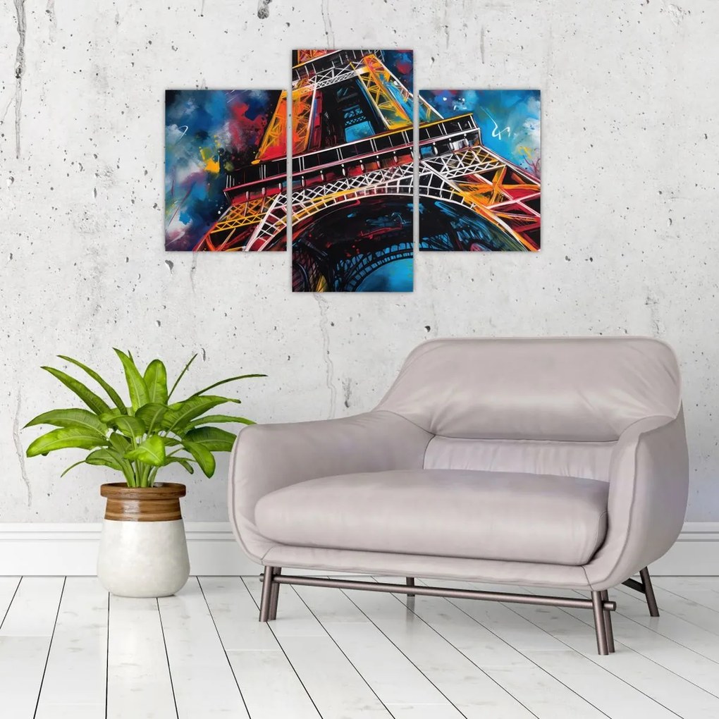 Kép - Az Eiffel-torony festménye II. (90x60 cm)