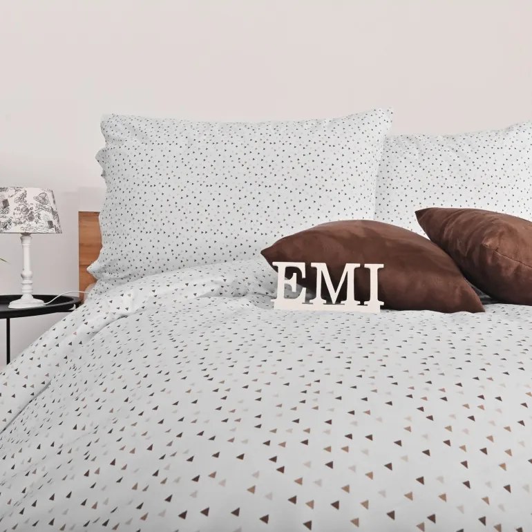 EMI Sand pamut ágyneműhuzat, A standard egyszemélyes ágy szett tartalma: 1x 140x200 + 1x 70x90