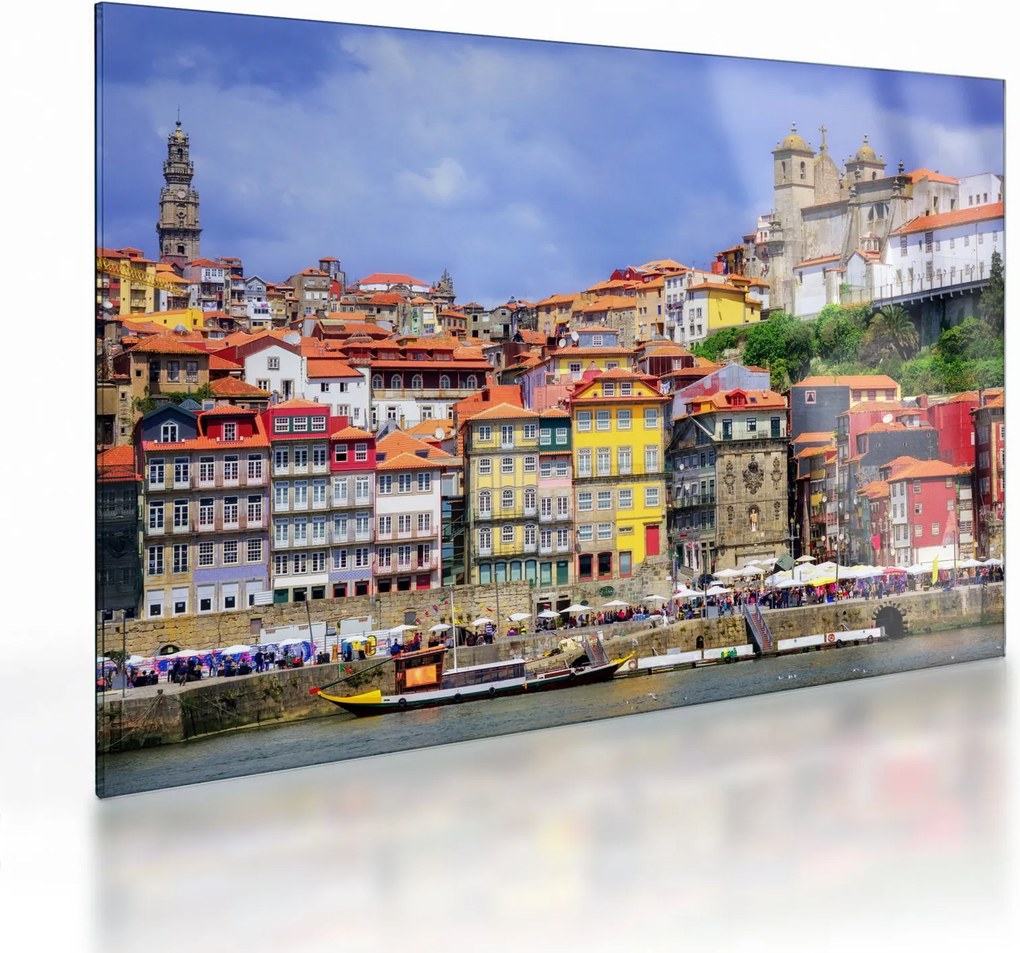 Üveg kép - Ribeira, Portugália (70x50 cm)