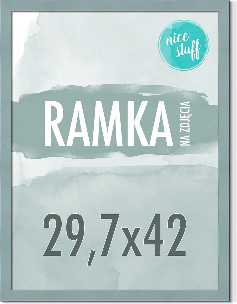 Képkeret A3 29,7x42 Képkeret 42x297 Szürke-kék