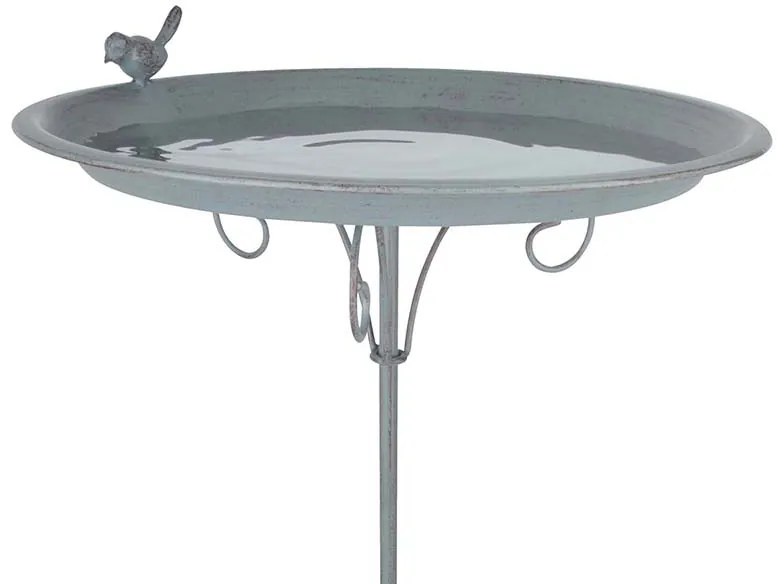 Fém leszúrható madáritató, szürke, 107 cm