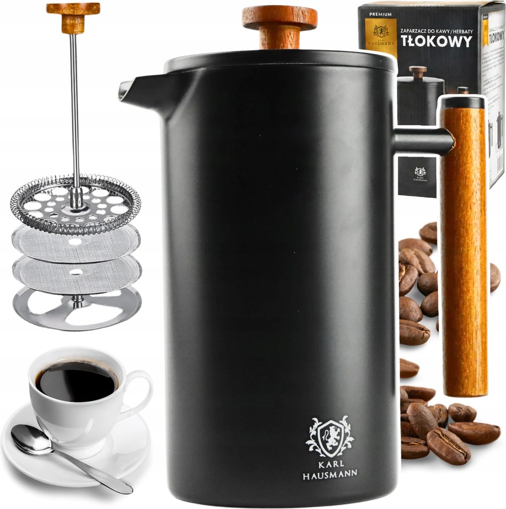 Kávéfőző Kávé És Tea Készítő 1000 ml French Press DUgattyús Kávéfőző