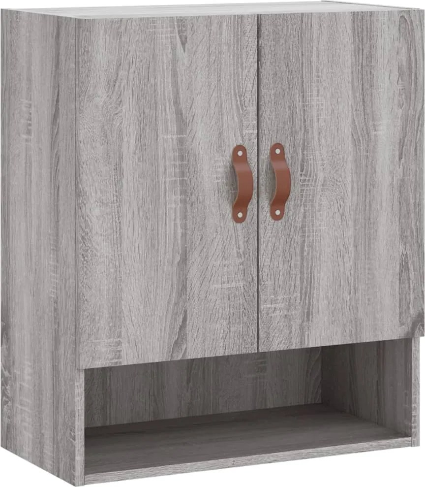 vidaXL szürke sonoma színű szerelt fa faliszekrény 60 x 31 x 70 cm