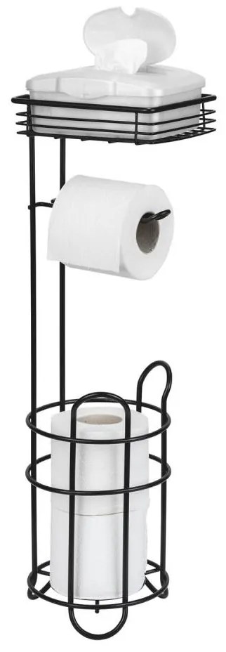 WENKO 71451800 - WC-papírtartó 16x59 cm fekete