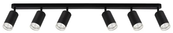 Brilagi - Fürdőszobai spotlámpa SELE 6xGU10/30W/230V IP44 fekete