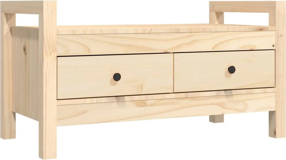 vidaXL tömör fenyőfa előszoba pad 80 x 40 x 43 cm
