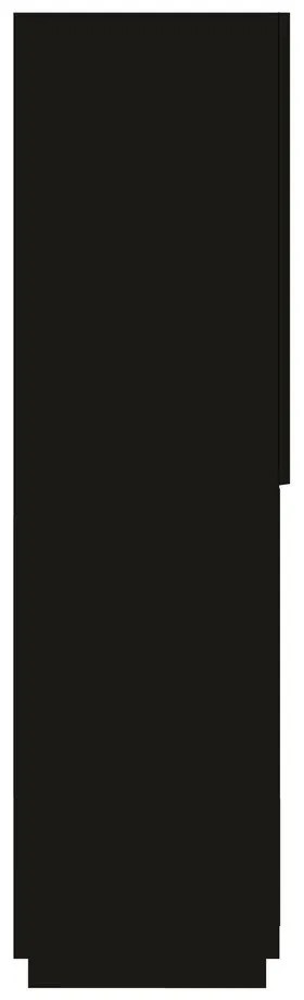 Fekete matt könyvespolc 100x147 cm Nina - TemaHome