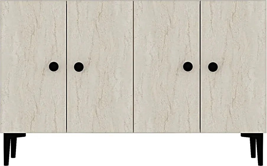 Pella 120 - White, Travertine