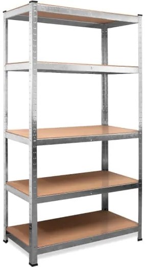 monzana® Polc 170x75x30 cm - ezüst