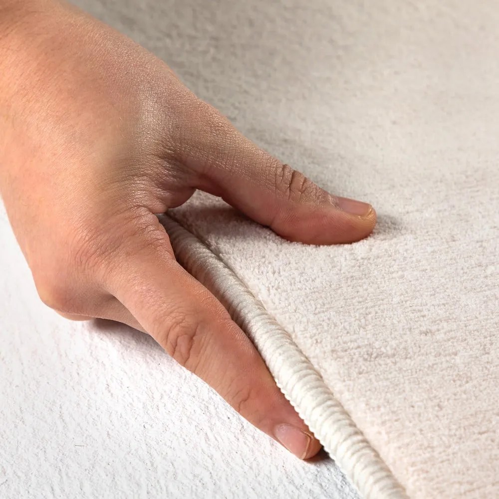 Krémszínű mosható kerek szőnyeg ø 200 cm Sky – Ayyildiz Carpets