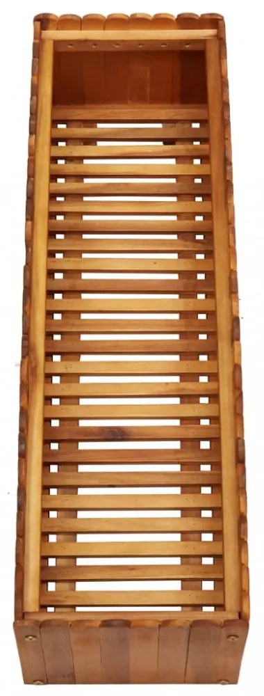 tömör akácfa kerti magaságyás 100 x 30 x 25 cm