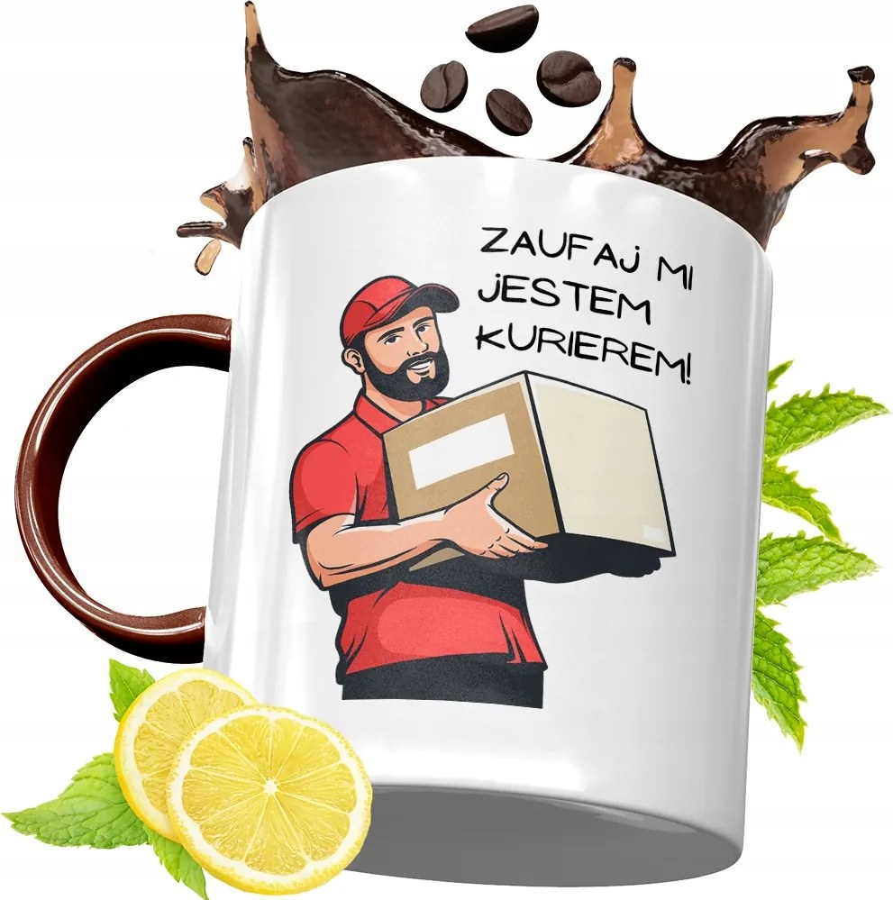 Bordó Bögre Futárnak Születésnapi Ajándék fényképes nyomtatással