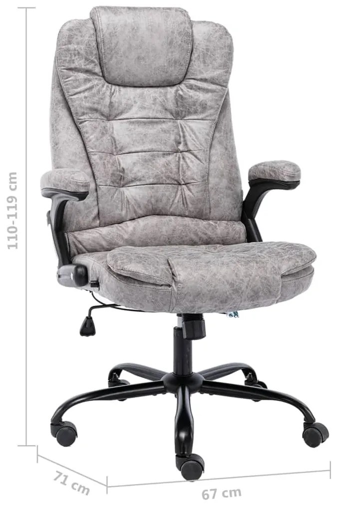 világosszürke művelúr irodaszék