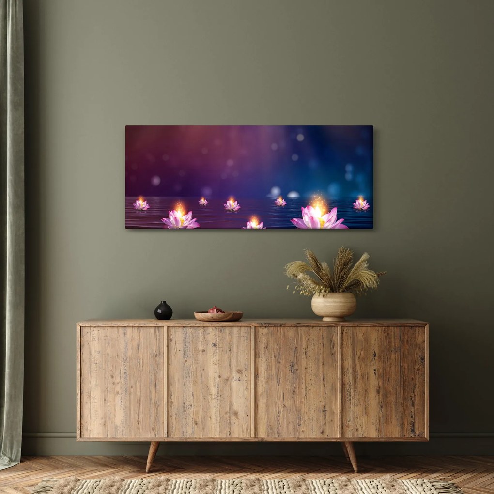 Kép - varázslatos vízililiom (120x50 cm)