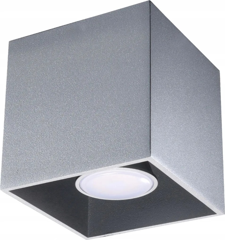 Mennyezeti lámpa Falra szerelhető lámpatest GU10 Négyzet alakú Szürke Modern Quad