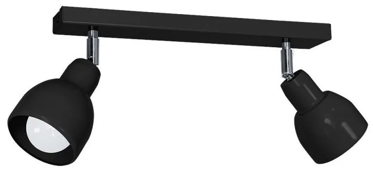 Spotlámpa PIK 2xE27/60W/230V fekete