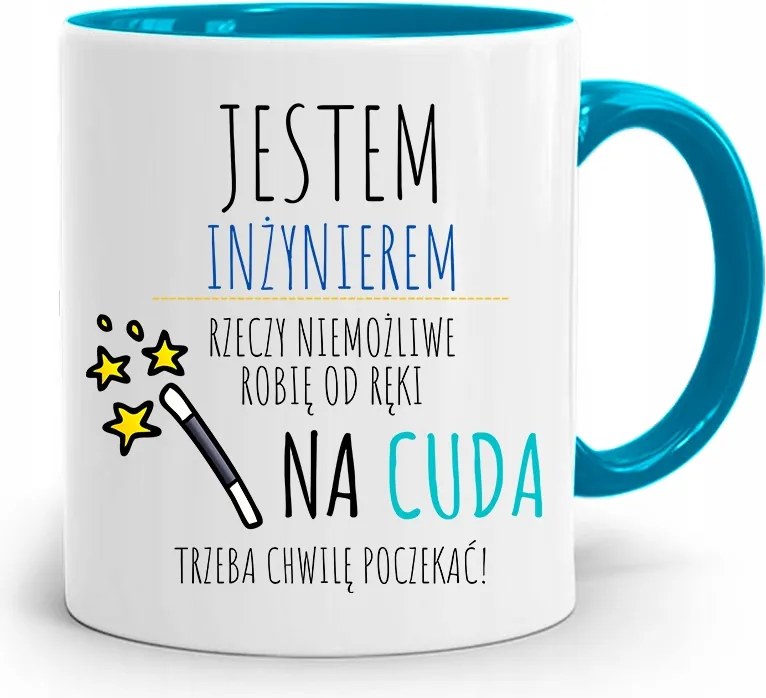 Mérnöknek Kék Ajándék Bögre fényképes nyomtatással