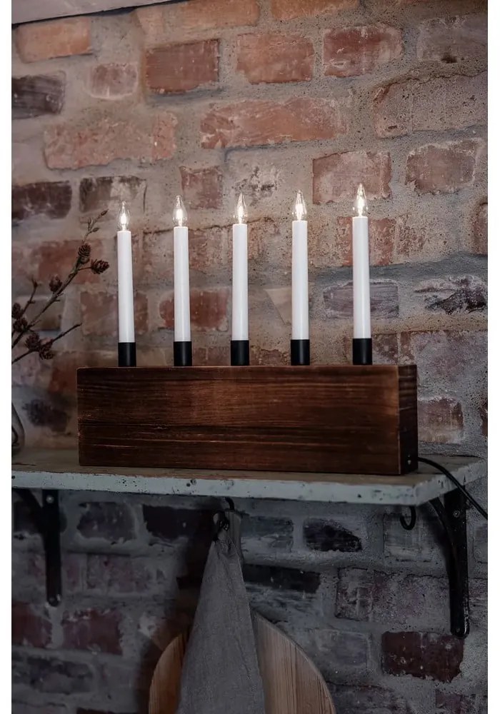 Barna karácsonyi fénydekoráció Albero – Markslöjd