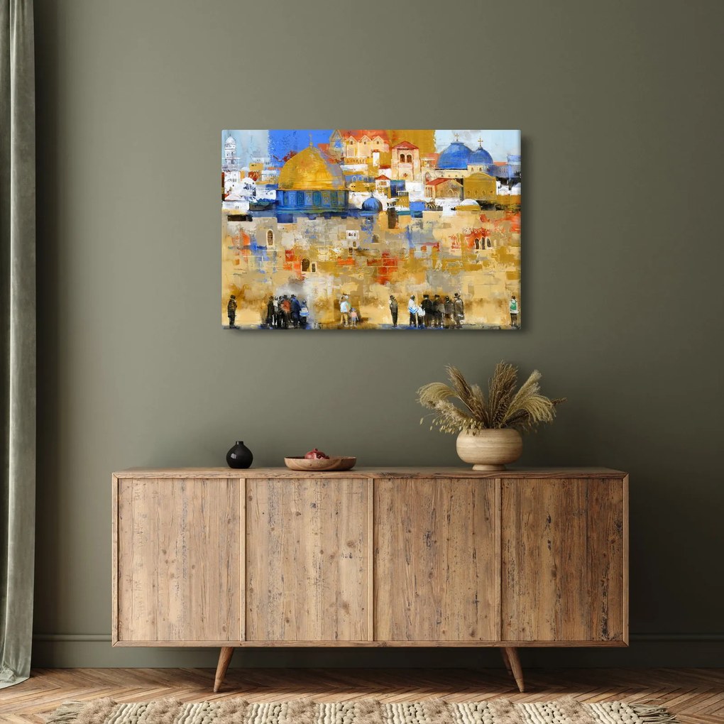 Kép - siratófal, Jerusalem, Israel (90x60 cm)