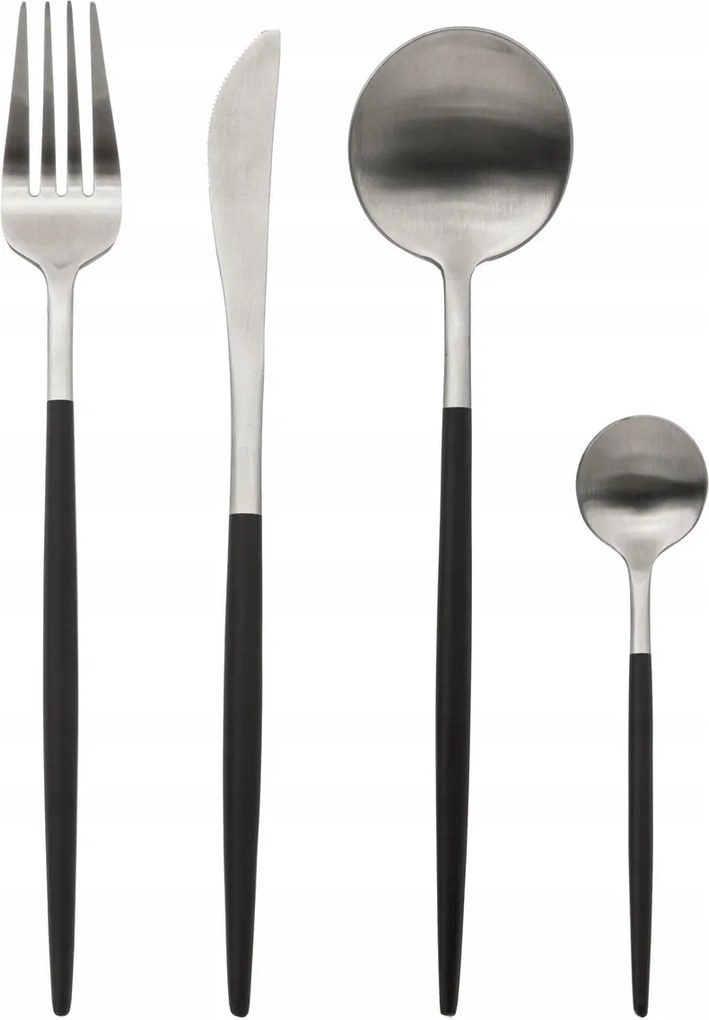 Rozsdamentes acél Evőeszköz Készlet 6 személyes 24db-os