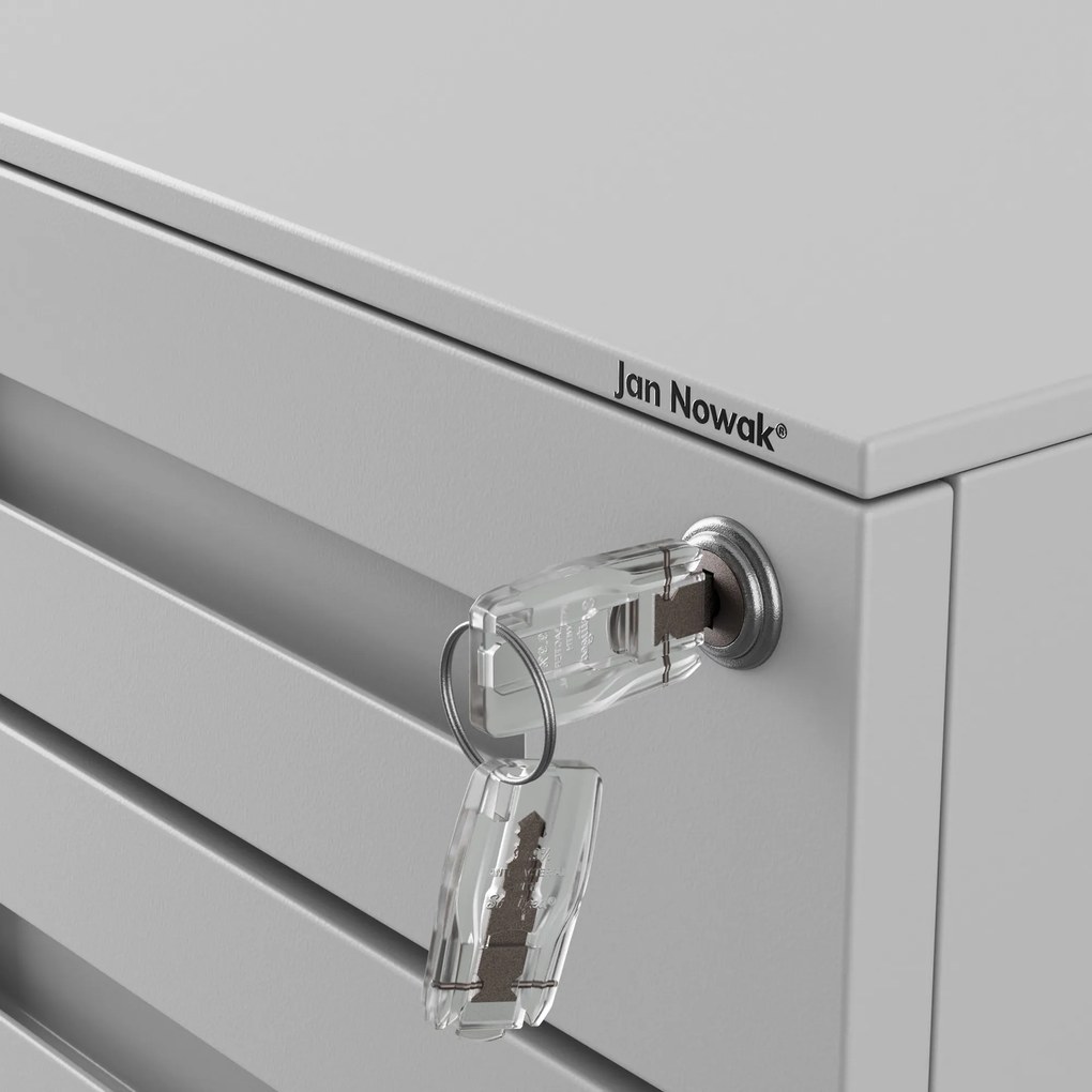 ATE fém irodai tároló 390 x 600 x 500 mm, szürke