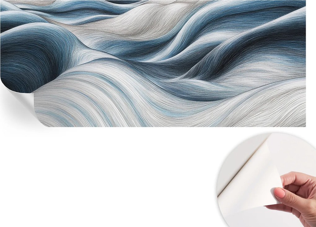 Dekoratív öntapadós fotótapéta Hálószobába Puha hullámok 250x104 cm