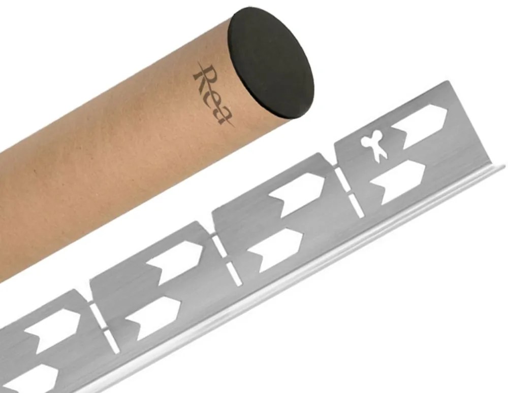 Lejtéskialakító szegély épített zuhanyhoz 100cm Brush nickel