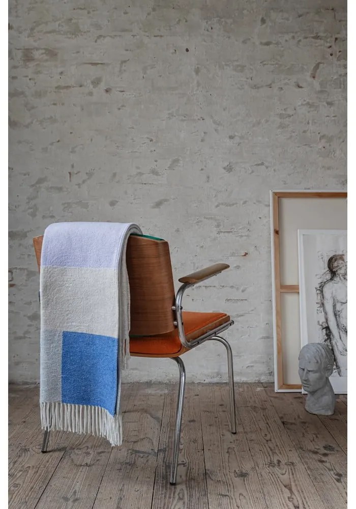 Levendula színű-bézs takaró 125x190 cm Brick – Mette Ditmer Denmark