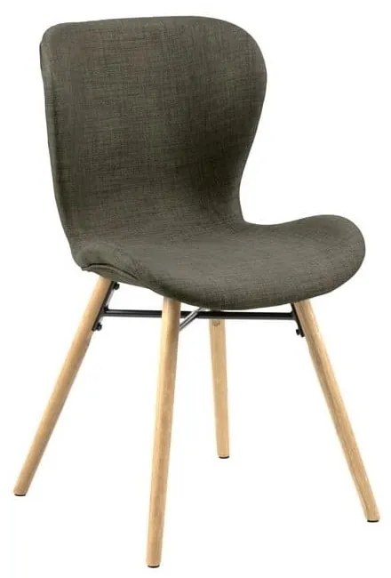 Zöld kárpitozott étkezőszék szett 2 db-os Batilda – Actona