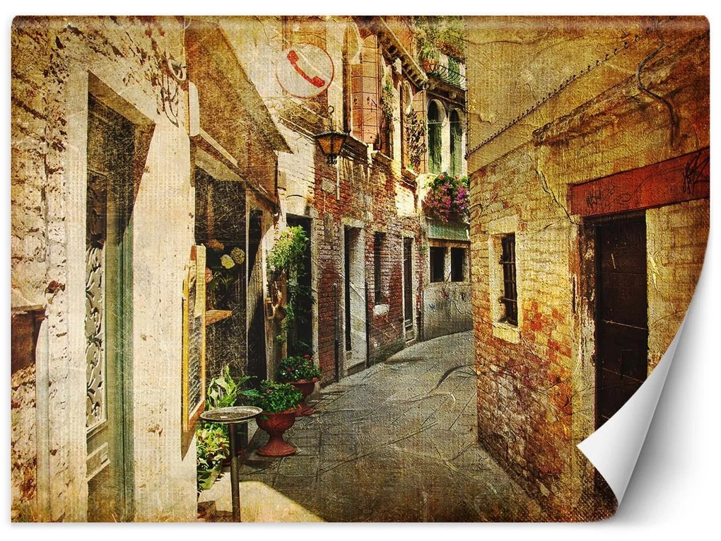 Gario Fotótapéta Egy utca az épületek között Anyag: Vlies, Méret: 350 x 245 cm