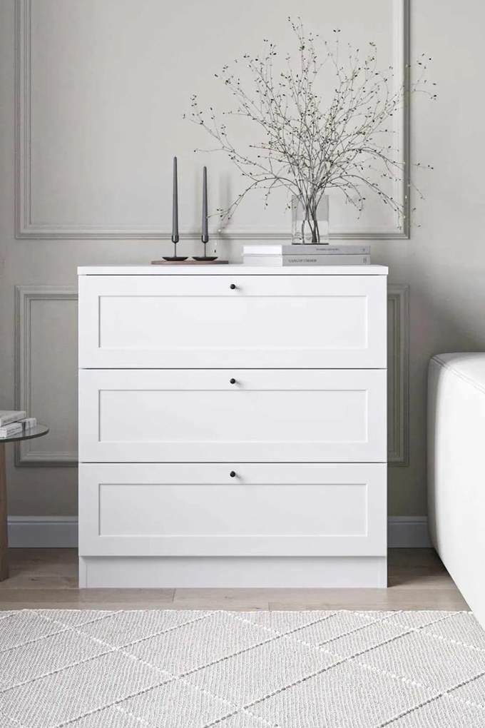 Terra komód, fehér, 75 cm