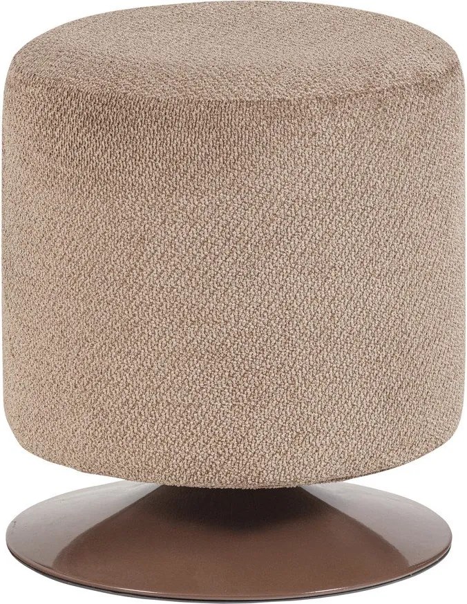 Világosbarna buklé puff Islen – WOOOD