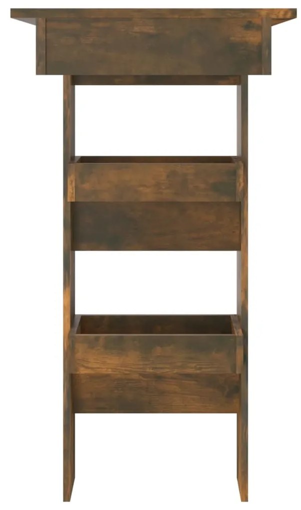 Füstös tölgy színű fatermék fali bárasztal 102 x 45 x 103,5 cm